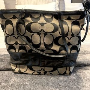 Coach Signature Stripe Bag